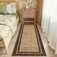 thumbnail image 4 of FairOnly 2'x6'Modern Minimalist Solid Color Machine Washable Runner Rug for Hallway Ultra Thin Low Pile Floor Cover for Kitchen Bathroom Laundry,Brown, 4 of 7