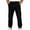 Black-mens sweatpants, variant on RongHuan Jeans for Mens Fashion Elastic Waisted Denim Joggers Pants Straight Loose Jean Trousers