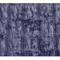 thumbnail image 4 of Chezmoi Collection Piers Purple Velvet Quilt Queen Set, 3-Piece Lush Plush Distressed Velvet Bedding All Season Lightweight Bedspread, Brushed Microfiber Reverse with Double Square Stitch, 4 of 9