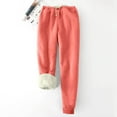 thumbnail image 4 of Simua Pantalons de Jogging en Molleton pour Femmes Bas Resserré Hiver avec Cordon de Serrage Taille Haute avec Poches, 4 of 5