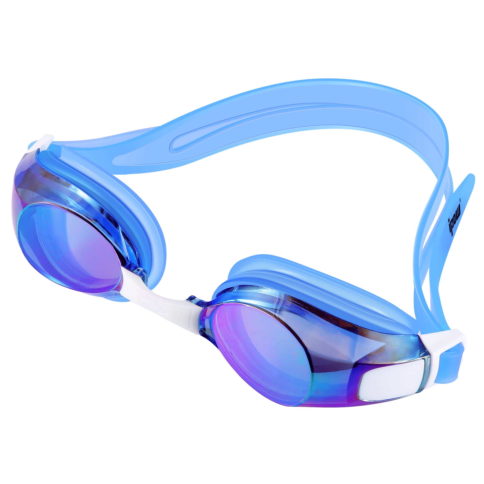 Aqua Adult Teens Swimming Goggles Swim Anti-fog Mask Glasses Clear Bright Black