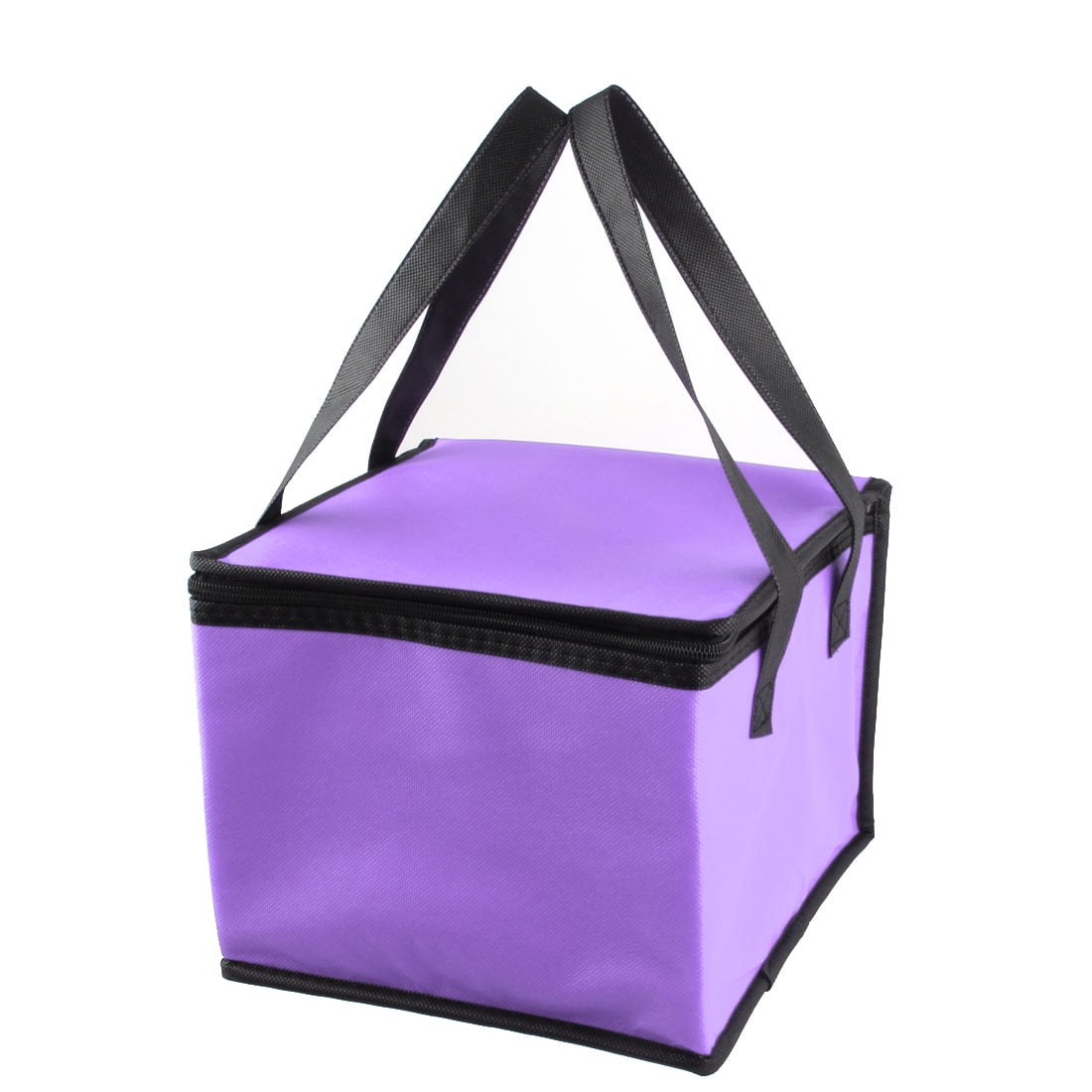 Zippered Insulated Food Beverage Holder Handle Cooler Tote Lunch Bag