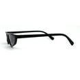 thumbnail image 3 of Womens Narrow Cat Eye Mod Plastic Sunglasses Black Smoke, 3 of 4
