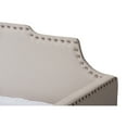 thumbnail image 7 of Baxton Studio Ally Modern and Contemporary Beige Fabric Upholstered Twin Size Sofa Daybed with Roll-Out Trundle Guest Bed, 7 of 7