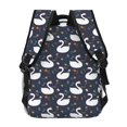 thumbnail image 4 of Disketp Swan And Flowers1 Backpack for Men and Women - Lightweight Backpack Classical with Multi-pockets Casual Daypack for College Workplace Travel, 4 of 5