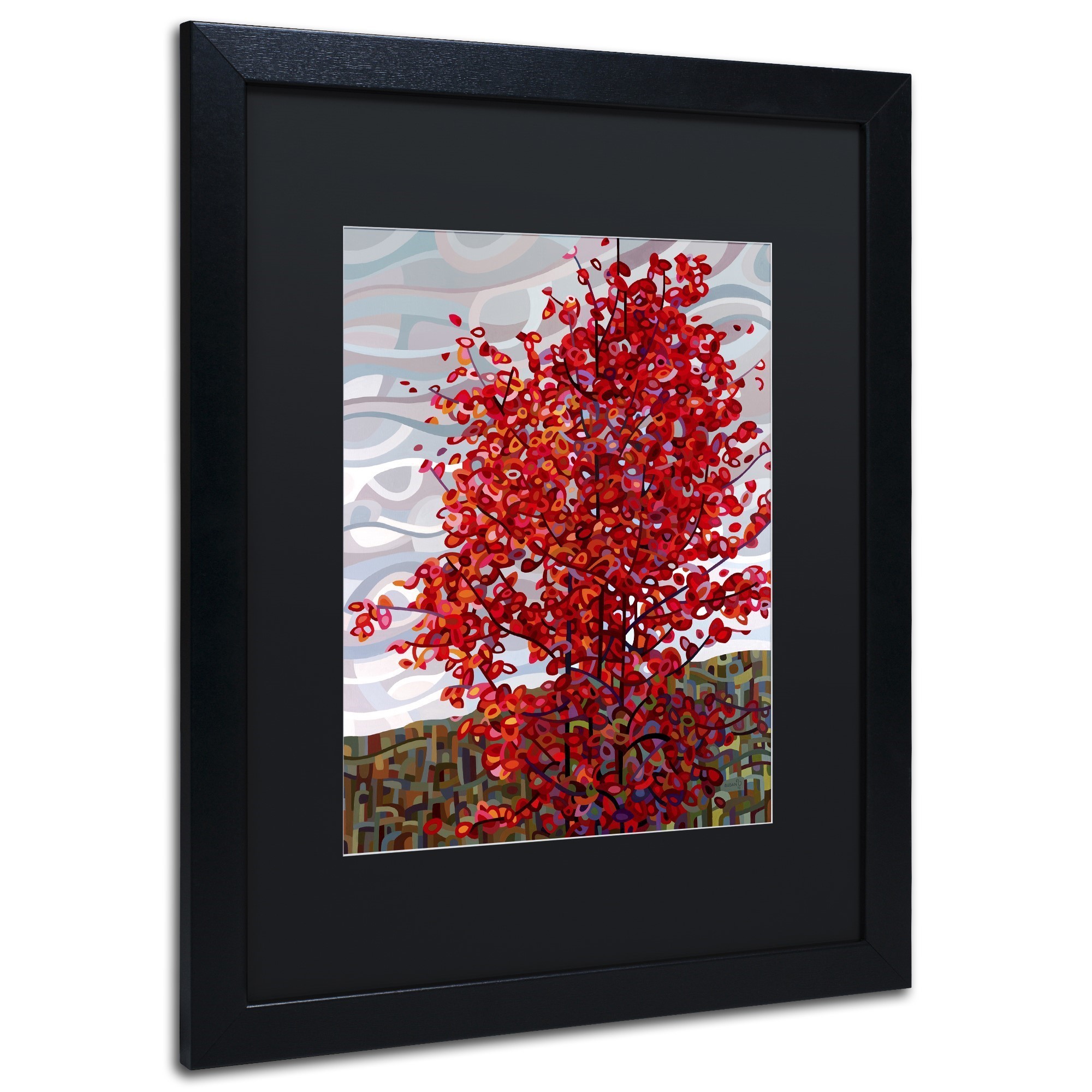 Mandy Budan 'Passing Storm' Black Matted Framed Art