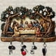 thumbnail image 1 of Llavero de madera de la Última Cena con 4 ganchos | Llavero de resina para pared | Decoración religiosa para la entrada, la cocina o la sala de estar, 1 of 5