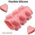 thumbnail image 2 of Heart Chocolate Molds 3 Pcs Valentine's Candy Molds Silicone Heart Mold for Resin Jelly Ice Cube Cupcake Cake Topper Decoration Chocolate Cake Baking Mold Mini Cakes Jelly Pudding Handmade Soap, 2 of 7