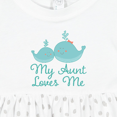 thumbnail image 4 of Inktastic My Aunt Loves Me Whale Girls Baby Dress, 4 of 5