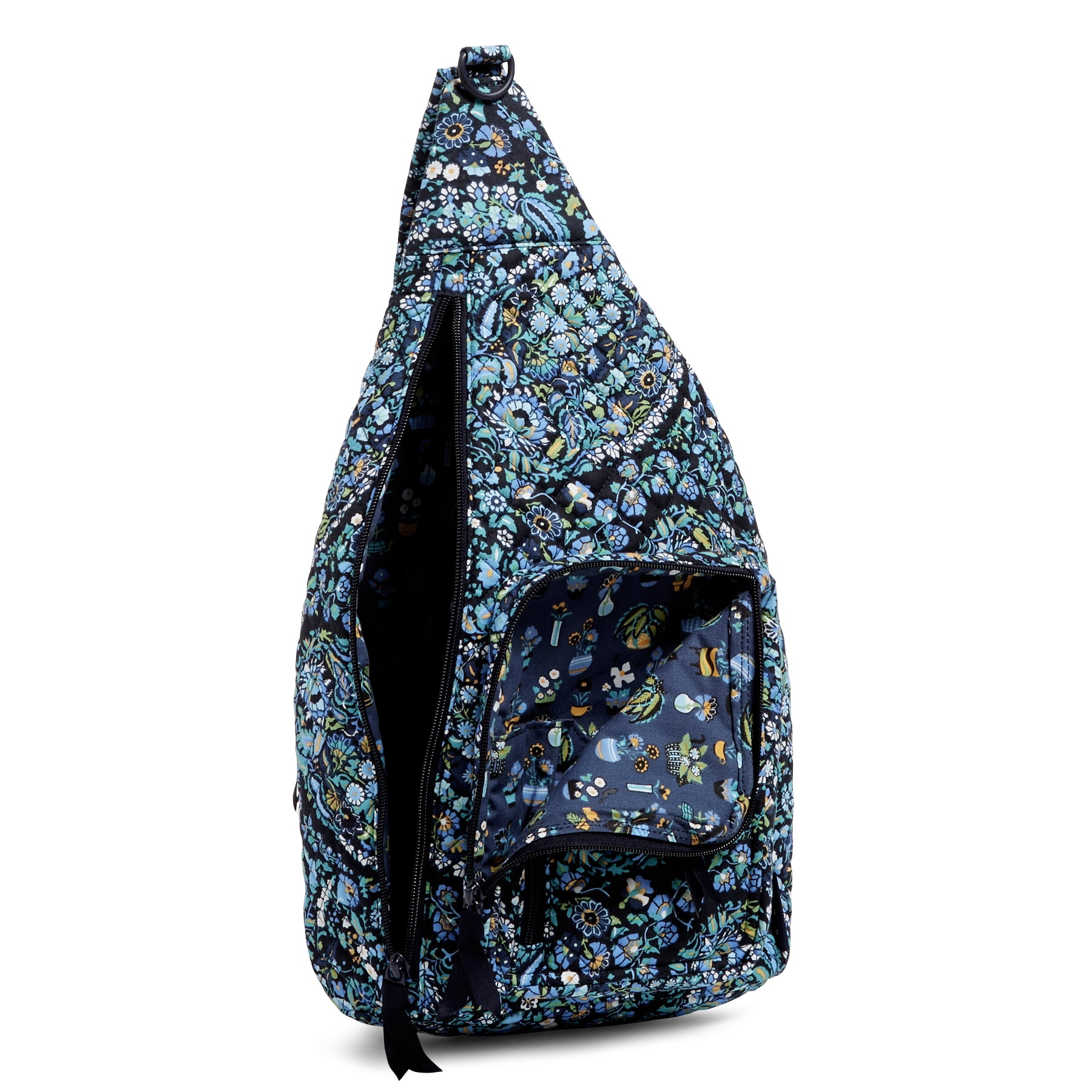 Vera Bradley Women's Cotton Sling Backpack Black