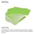 thumbnail image 2 of Uxcell Blank Cards Green Plastic Card 14mil for ID Badge Printer, Graphic Quality, Pack of 100, 2 of 4