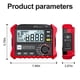 thumbnail image 4 of Scienceny Probador de resistencia HT5910 Probadores LCD Aislamiento Retroiluminación Megóhmetro Detector Sistema de energía Medidores de medidas dimensionales, 4 of 6