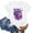 7#White, variant on DPTALR Women's Printed Round Neck Short Sleeve T-Shirt,White,Size S,Women's Plus ,Young Adult Tops