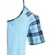thumbnail image 3 of Camiseta de blouson abiertos a cuadros a cuadros Rosegal Camisetas tallas grandes, 3 of 5