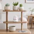 thumbnail image 6 of Yardvibe Halloween Ghost Figurines, Cute Ceramics Ghost Statue Handheld Pink Heart for Halloween Decorations, Porch and Indoor Home Office Desk Decor (A), 6 of 7