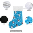 thumbnail image 3 of Coolnut Christmas Stocking Set of 2, Christmas Snowman Xmas Stockings and Plush Fur Cuff Stockings Fireplace Decorations for Family Holiday Xmas Party Decorations, 3 of 7