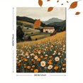thumbnail image 3 of Qisvanset 12x16 Inch Wildflower Field Landscape Canvas Wall Art, Minimalist Nature Print Rustic Farmhouse Home Decor, 3 of 8