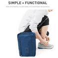 thumbnail image 3 of Bxaolu Shoe Bags for Travel Shoe Pouch Portable Large Shoes Storage Bag for Men Women Shoe Organizer Shoe Packing Cubes for Travel Gym Sport Must Have for Business Trip(Navy), 3 of 9