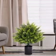 thumbnail image 1 of Árbol de bola topiario de cedro artificial para exteriores con espiga de tierra, planta verde de imitación, 19,68 pulgadas de altura, fácil montaje para la decoración del porche del patio del jardín, 1 of 5
