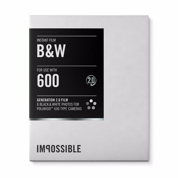 Impossible Instant Black 2.0 for Polaroid 600-Type Cameras (10-Pack) - Walmart.com
