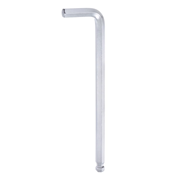 Llave hexagonal con extremo de bola Uxcell 12mm CR-V forma L llave métrica extra larga herramienta de reparación, tono plateado
