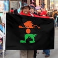 thumbnail image 4 of Bayyon Republic Niger lion Crest Flag Banner with Grommets 3x5Feet Man cave Decor, 4 of 6