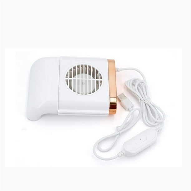 sweethay Ventilador trasero de asiento de automóvil con interfaz USB de 3 engranajes, Cable Universal de 5V, ventiladores de refrigeración de plástico Ventana automotriz Blanco sweethay VI015931-02B