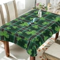 thumbnail image 4 of 60"x60" St Patrick's Day Clover Tablecloth, Waterproof Washable Polyester Square Table Cover, Durable Tablecloth for Kitchen Dining Table Party Decor, 4 of 7