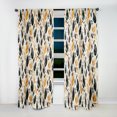thumbnail image 3 of Designart "Marbled Pattern With Fusion Of Tribal Inspirations V" Marble Blackout Curtain Panels, 3 of 4