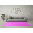 thumbnail image 3 of Ahgly Company Indoor Round Solid Pink Modern Area Rugs, 7' Round, 3 of 4