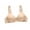 Beige, variant on Wireless Bra for Women Pullover Bra Feature V-Neck Molded Bra Style W-488 Pinks-a 36
