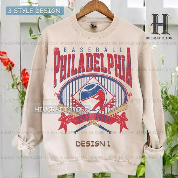 Vintage Philadelphia Baseball Sweatshirt | Philadelphia baseball T-shirt, Baseball Fan shirt,Philadelphia baseball Tee,Custom baseball shirt