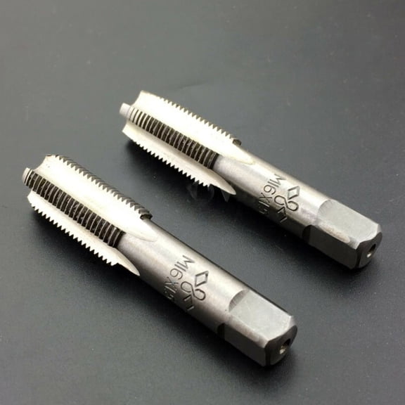 2pcs HSS 16mmx1.5 Metric Taper & Tap Right Hand Thread M16x1.5mm Pitch