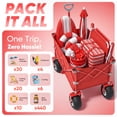 thumbnail image 6 of Sekey Heavy Duty Beach Wagon 200L Capacity, 9" Sand-Proof Wheels, 6 of 8
