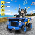 thumbnail image 6 of 12V Ride On Dump Truck for Kids Electric Ride On Car Toy Toddlers 4 Wheeler Construction Vehicles with Remote Control, Dump Bed, Shovel, LED Lights, Music, for Kids 3-8, 6 of 6
