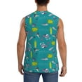 thumbnail image 4 of Pofeuu Cute Shark Turtle Print Men's Muscle T-Shirt, Sleeveless, Muscle Tank, Classic Muscle Tee Top For Men Casual Sleeveless Muscle T-Shirt Trendy Clothes-X-Large, 4 of 7
