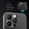 thumbnail image 6 of Fostbeen Camera Lens Protector Compatible with iPhone 14 Pro/ 14 Pro Max, 9H Tempered Glass Screen Protector, Metal Protective Lens Cover for iPhone 14 Pro/ iPhone 14 Pro Max - Black, 6 of 7