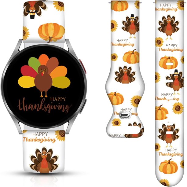 Correas de reloj navideñas y de Halloween compatibles con Samsung Galaxy Watch de 40 mm, 41 mm, 42 mm, 44 mm, 45 mm, 46 mm, 20 mm, correa de silicona de repuesto para Galaxy Watch 6 / Watch 5 / Watch