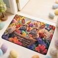 thumbnail image 7 of FEOLGEHLY Happy Easter Door Mat, Bunny Eggs Welcome Doormat for Indoor Outdoor, Spring Floor Mat Non-Slip Washable for Porch Front Door Entrance, 16x24 inch Easter Decorations Door Mat, A, 7 of 7