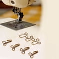 thumbnail image 4 of Sujetadores de Gancho de Abrigo de Piel ANGGREK 10 Uds Bronce Accesorios de Ropa, 4 of 8