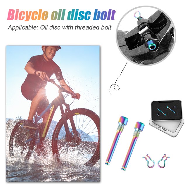 Pastilla de freno de disco hidráulico para bicicleta, pernos, insertos, tornillos de calibre, Circlip (estilo A)