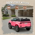 thumbnail image 6 of Lexus GX550 24V Kids Ride-On Car, 2-Seater Electric Toy Car with Parent Remote Control, High Speed 3.73MPH, LED Lights & Bluetooth Music for Boys Girls Ages 3-8, Pink, 6 of 15