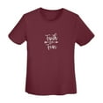thumbnail image 3 of Faith Over Fear Women'S Basic Short Sleeve T-Shirt Burgundy Small, 3 of 5