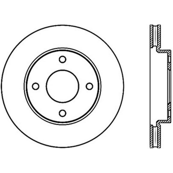 Centric 121.42106 Disc Brake Rotor Fits select: 2009-2011 NISSAN VERSA