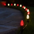 thumbnail image 5 of Wintergreen Lighting C7 Red & Warm White OptiCore Faceted LED Pathway Light Kit, 100 Lights, 12" Spacing, Green Wire, 100 ft, 5 of 8