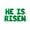 Green, variant on Letter Balloons - HE IS RISEN 16" Inch Alphabet Letters Foil Mylar Balloon Easter Party Banner (Gold)