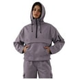 thumbnail image 2 of GEWSEY Women's Rain Jacket 1/4 Packable Lightweight Windbreaker Water-Resistant Pullover Jackets with Hood Hiking Travel (Purple, XL), 2 of 9