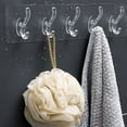 thumbnail image 4 of Walbest Acrylic Hanger Hook Wall Mount 5 Hooks Non-trace Wall Hook for Towel Purse Bathroom Entryway Kitchen, 4 of 7