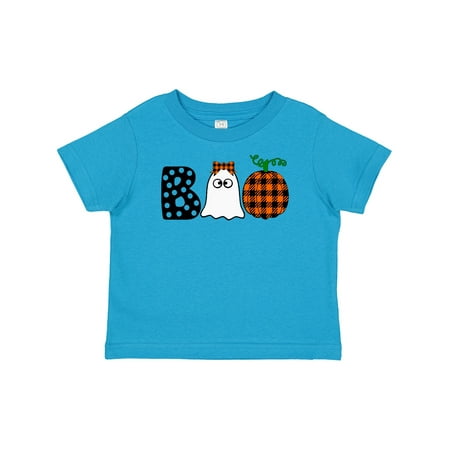 

Inktastic Boo Halloween Ghost and Plaid Pumpkin Gift Baby Boy or Baby Girl T-Shirt