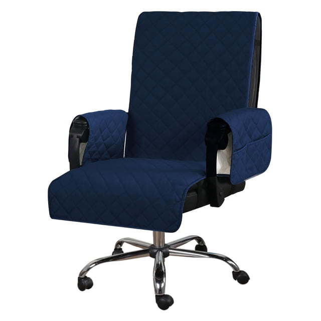 Maoww Waterproof Chair Protector For Relaxation Armchair Non-Slip Sofa Throw Seat Protector With Armrest dark blue